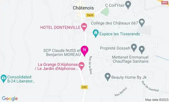 Localisation Mtre Moreau Benjamin