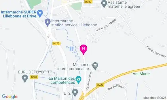 Localisation Mtre Waroquier Catherine