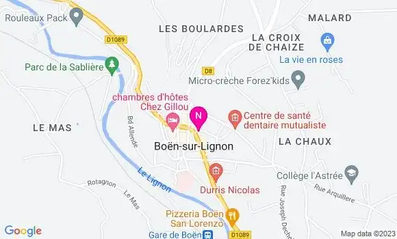 Localisation Mtre Marcoux Caroline