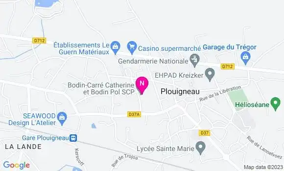 Localisation Mtre Bodin Carre Catherine