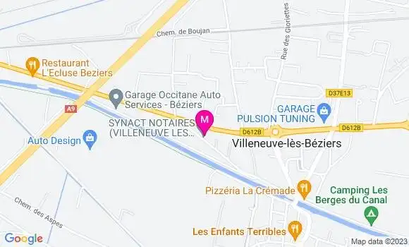 Localisation Mtre Bories Arthur