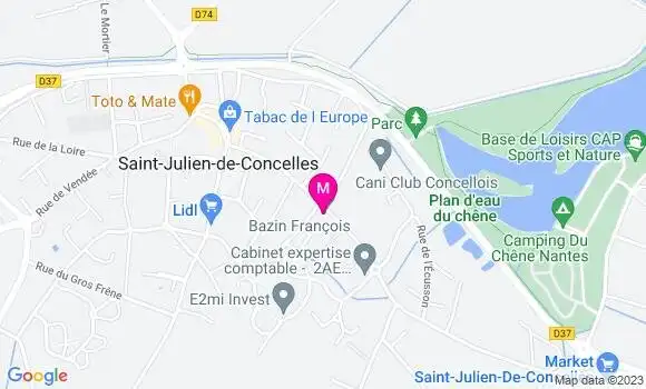 Localisation Mtre Audouin Pierre
