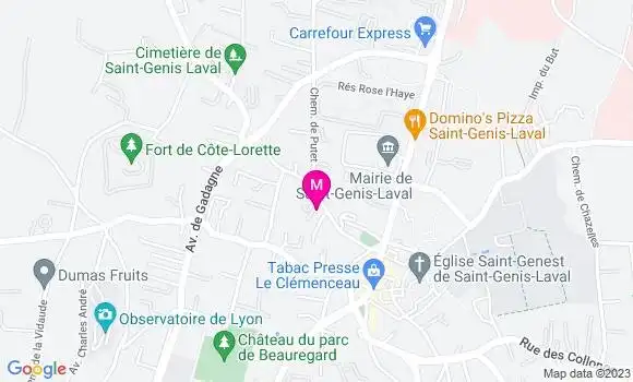 Localisation Mtre Demontes Alain