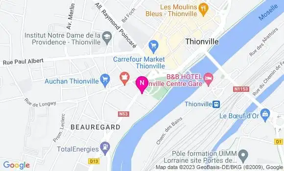 Localisation Mtre Merlin Catherine
