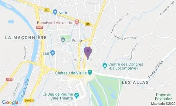 Localisation Mtre Faure Bruno