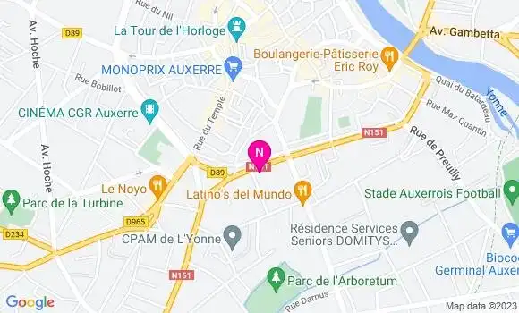 Localisation Mtre Faivre Francin Stéphanie