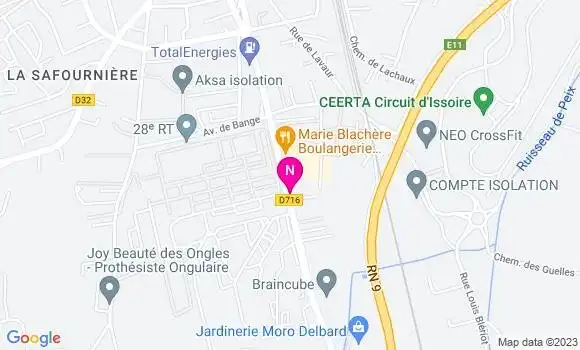 Localisation Mtre Chalaron Pegon Delphine