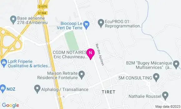 Localisation Mtre Chauvineau Eric