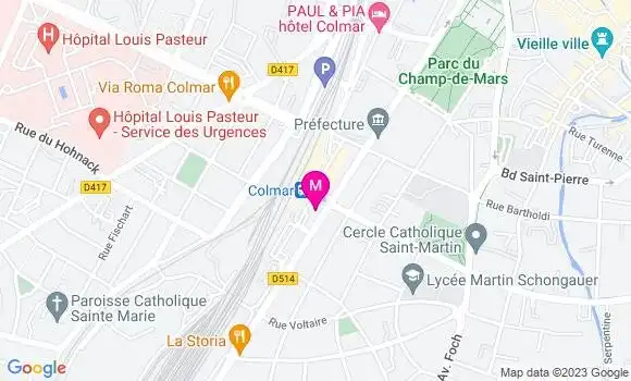 Localisation Mtre Mulhaupt Magali