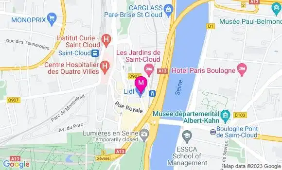Localisation Mtre Leclerc Pascale