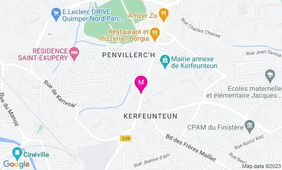 Localisation Mtre Caraës Gwenaël
