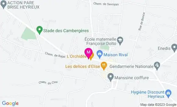 Localisation Mtre Debernardi Adam