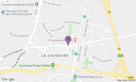 Localisation Mtre Schrameck Montebello Valentine