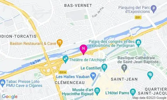 Localisation Mtre Vidal Fabien