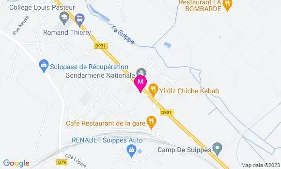 Localisation Mtre Godart Emeline