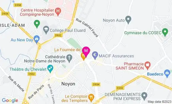 Localisation Mtre Goffart Michel
