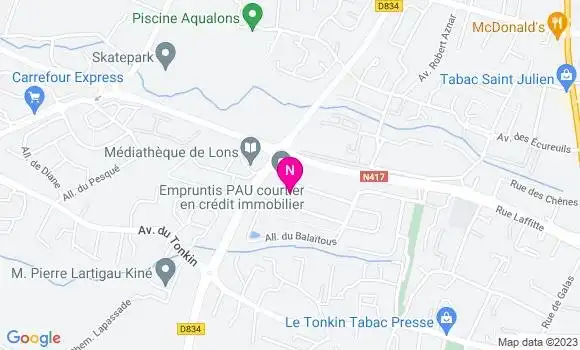 Localisation Mtre Castera Nicolas