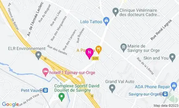 Localisation Mtre Saint Paul Christian
