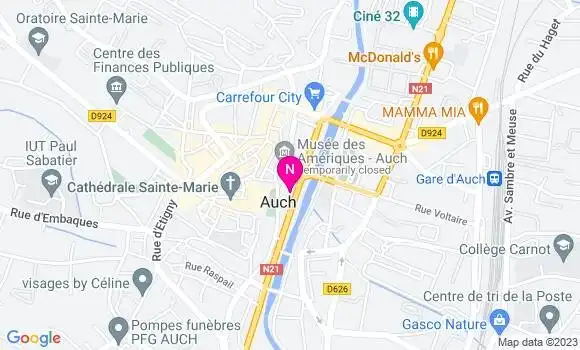 Localisation Mtre Gelas Pierre Louis