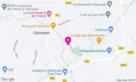Localisation Mtre Thomas Sylvain
