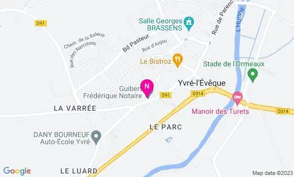 Localisation Mtre Guibert Frédérique