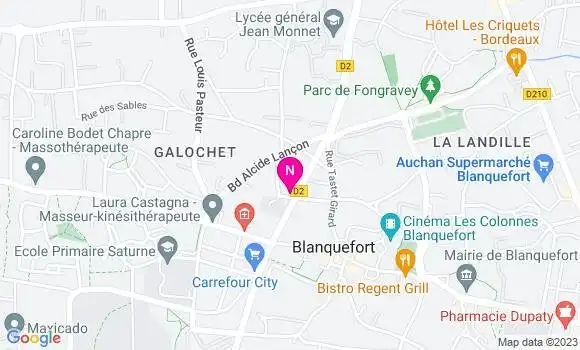 Localisation Mtre Javerzac Cazaillet Marilyne