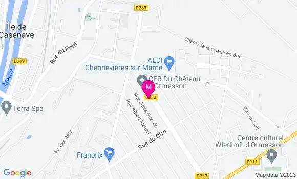 Localisation Mtre Levasseur Laurence