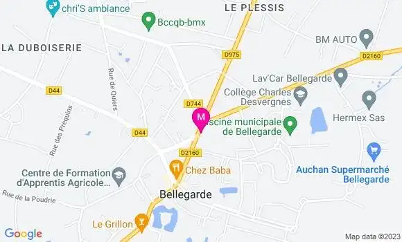 Localisation Mtre Bourges Elise