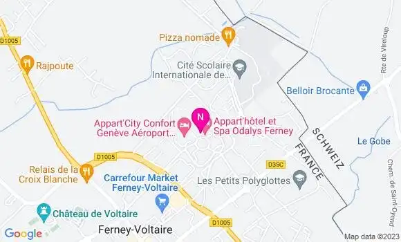 Localisation Mtre Thill David