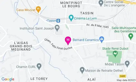 Localisation Mtre Guerin Claudie