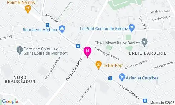 Localisation Mtre Alberque Matthieu