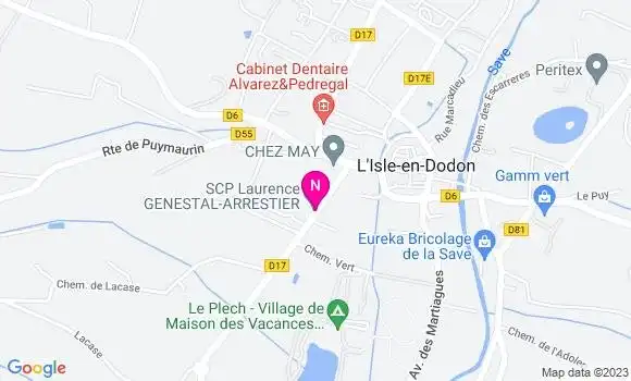 Localisation Mtre Genestal Arrestier Laurence