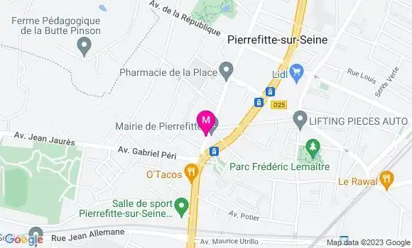Localisation Mtre Freyeisen Benjamin