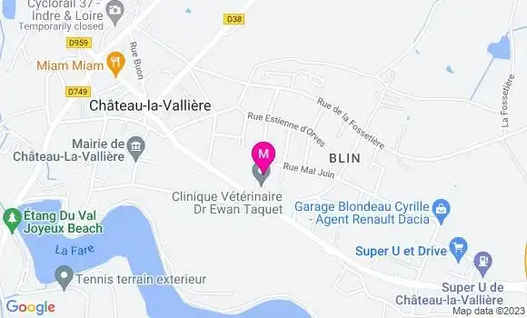 Localisation Mtre Martineau Jean Christophe