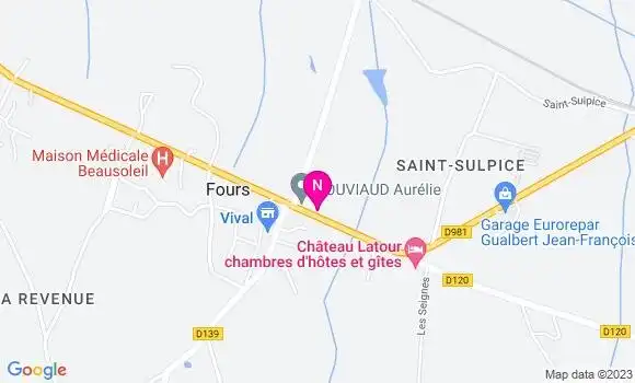 Localisation Mtre Pouviaud Aurélie