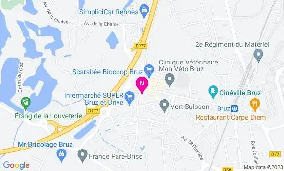 Localisation Mtre Michel Rozenn