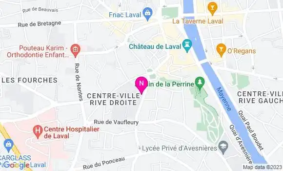 Localisation Mtre Fouilleul Pierre Henry