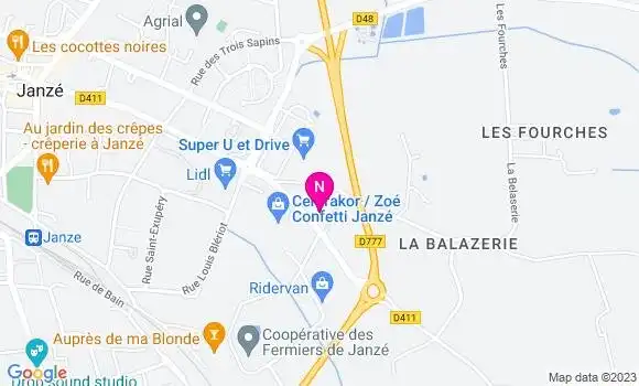 Localisation Mtre Andre Pierik