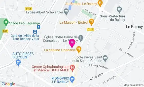 Localisation Mtre Rousseau Caroline