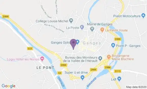 Localisation Mtre Paluan Bernard