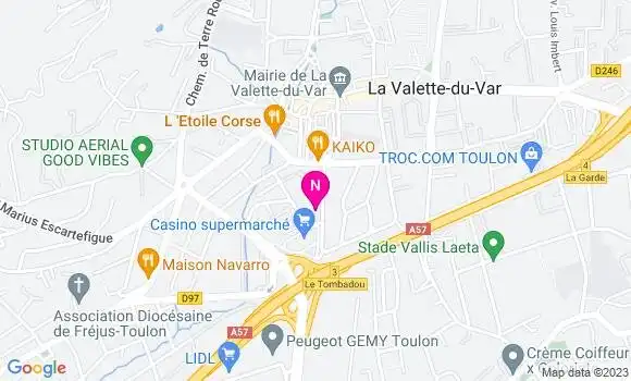 Localisation Mtre Castel Pierre