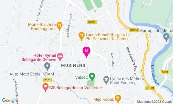 Localisation Mtre Gauvin Eric