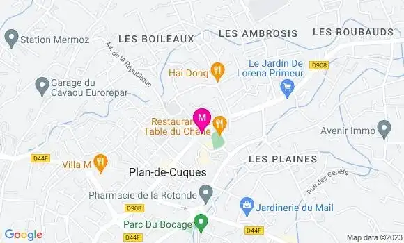 Localisation Mtre Roux Nicolas