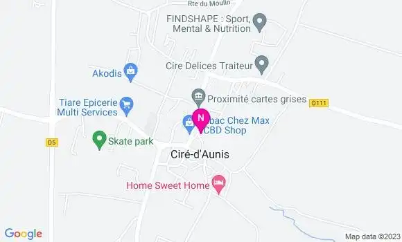 Localisation Mtre Aubry Lucile