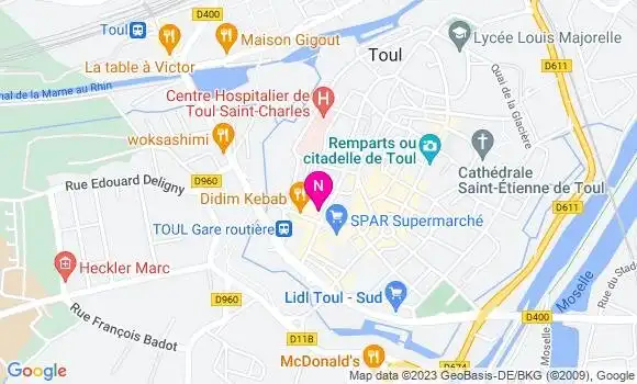 Localisation Mtre De Metz Noblat De Rochefort Clémence