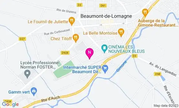 Localisation Mtre Moret Roxanne