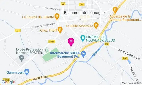 Localisation Mtre Riols Philippe