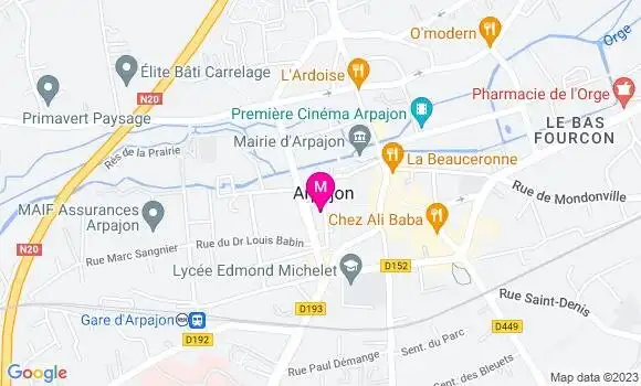 Localisation Mtre Thiriet David