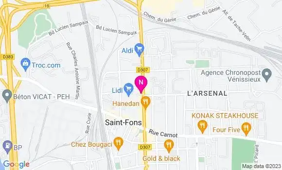 Localisation Mtre Ray Amandine
