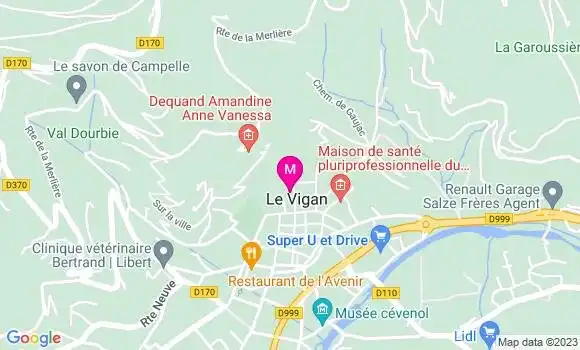 Localisation Mtre Huron Cherino Sylvie